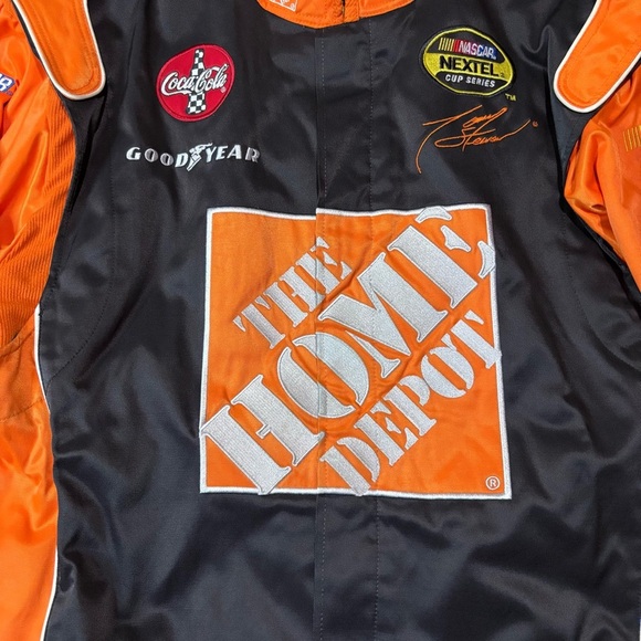 Vintage Chase Authentics Tony Stewart Home Depot Nascar Jacket Mens Sz Large - Picture 3 of 9